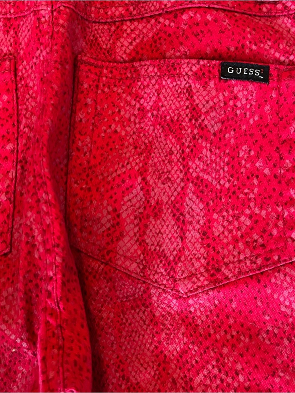 Guess Hot Pink Snakeskin Jacket